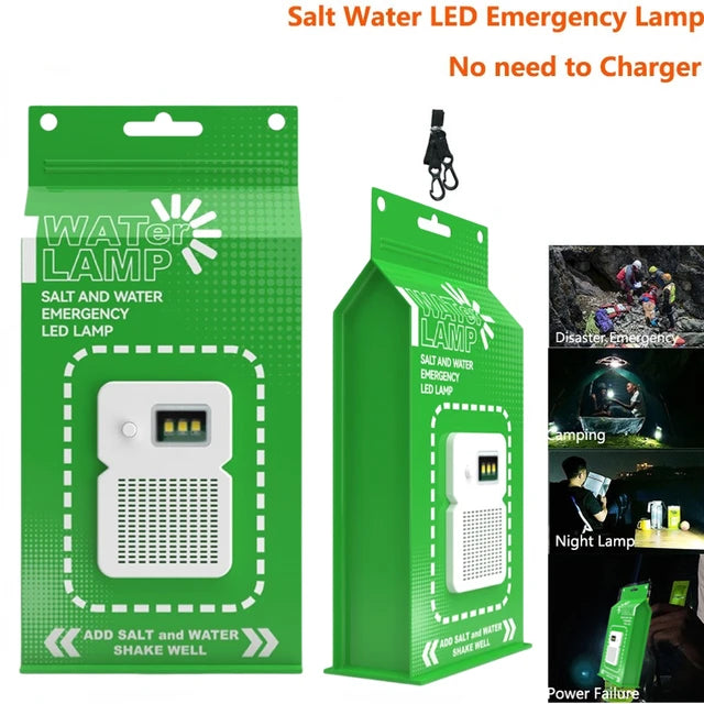 Lámpara LED portátil de agua salada